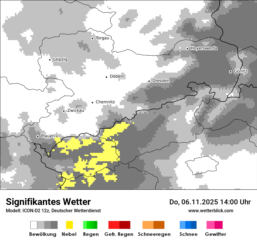 Modellkarten Signifikantes Wetter