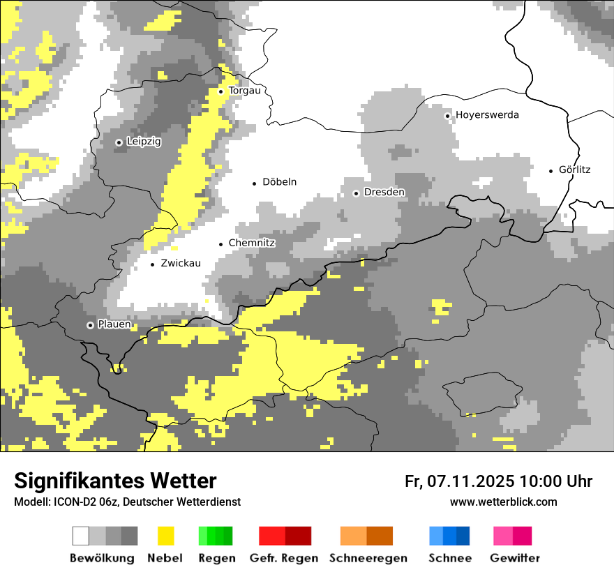 Modellkarten Signifikantes Wetter