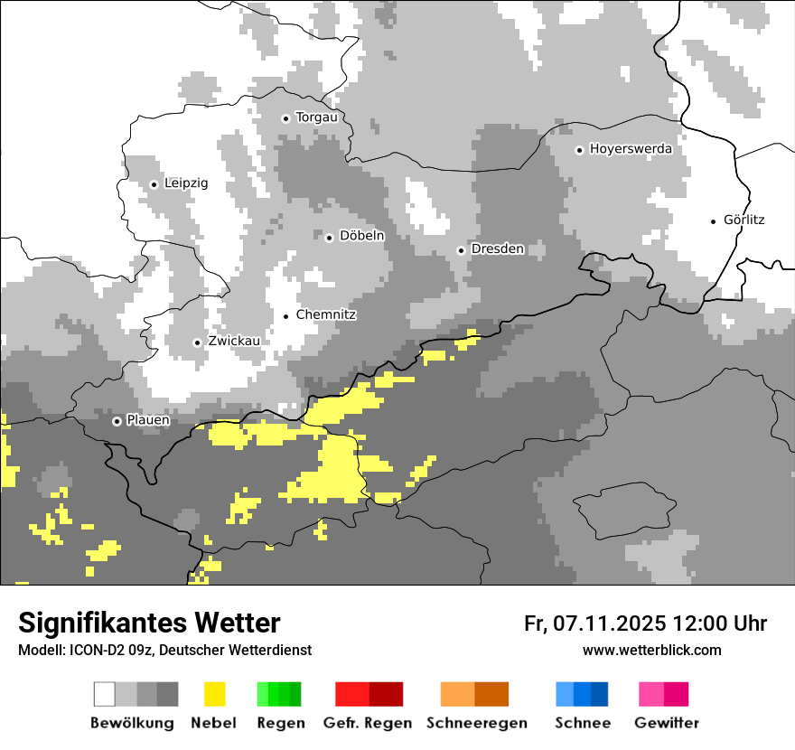 Modellkarten Signifikantes Wetter