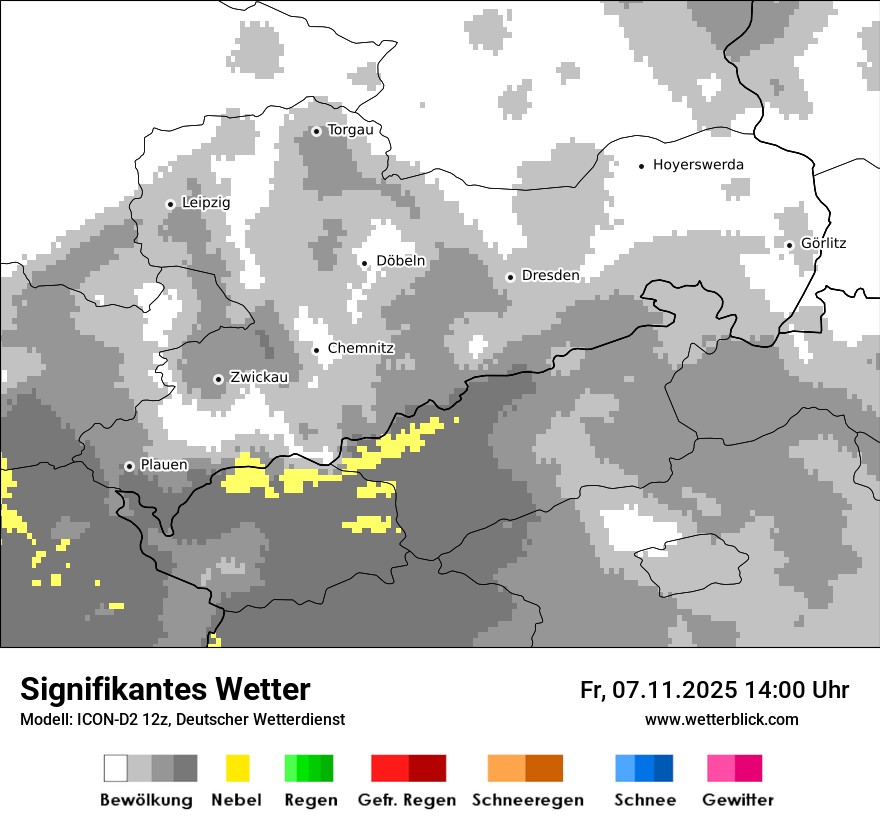 Modellkarten Signifikantes Wetter