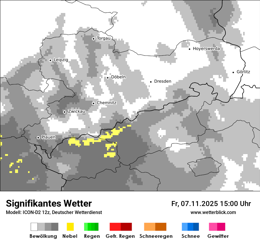 Modellkarten Signifikantes Wetter