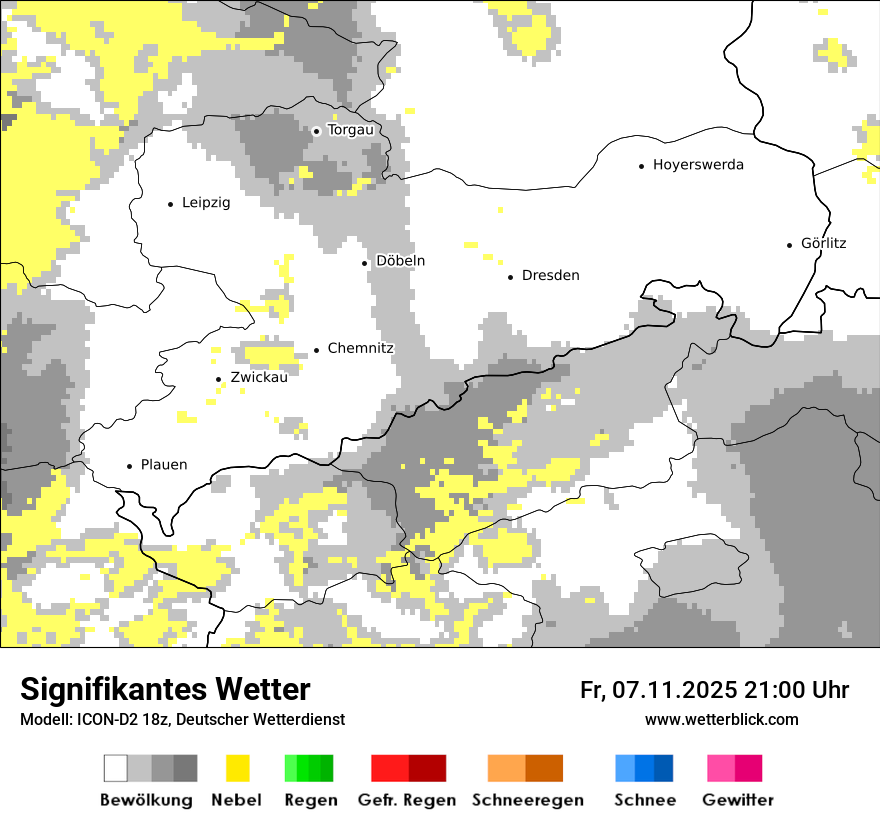 Modellkarten Signifikantes Wetter
