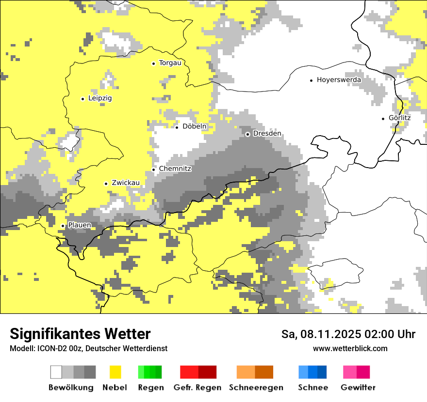 Modellkarten Signifikantes Wetter