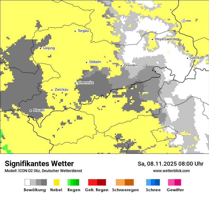 Modellkarten Signifikantes Wetter