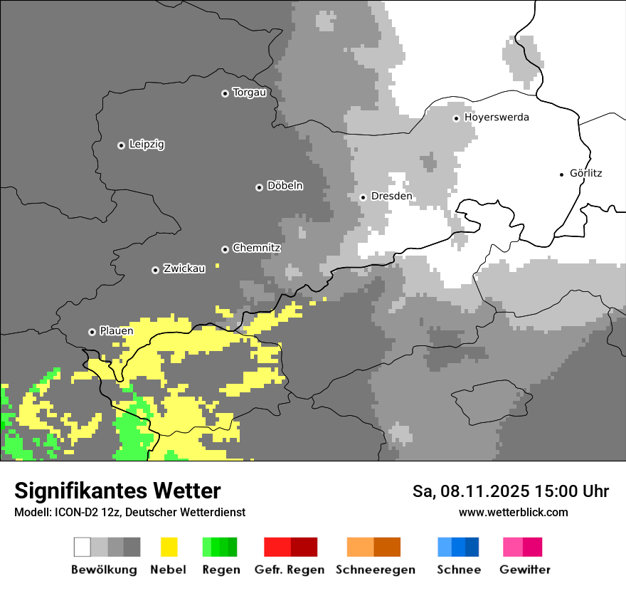 Modellkarten Signifikantes Wetter