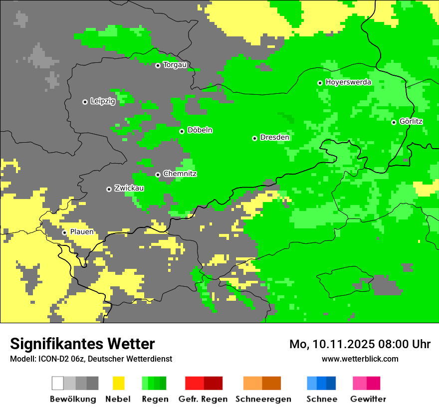 Modellkarten Signifikantes Wetter