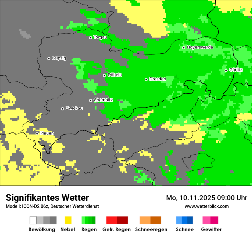 Modellkarten Signifikantes Wetter