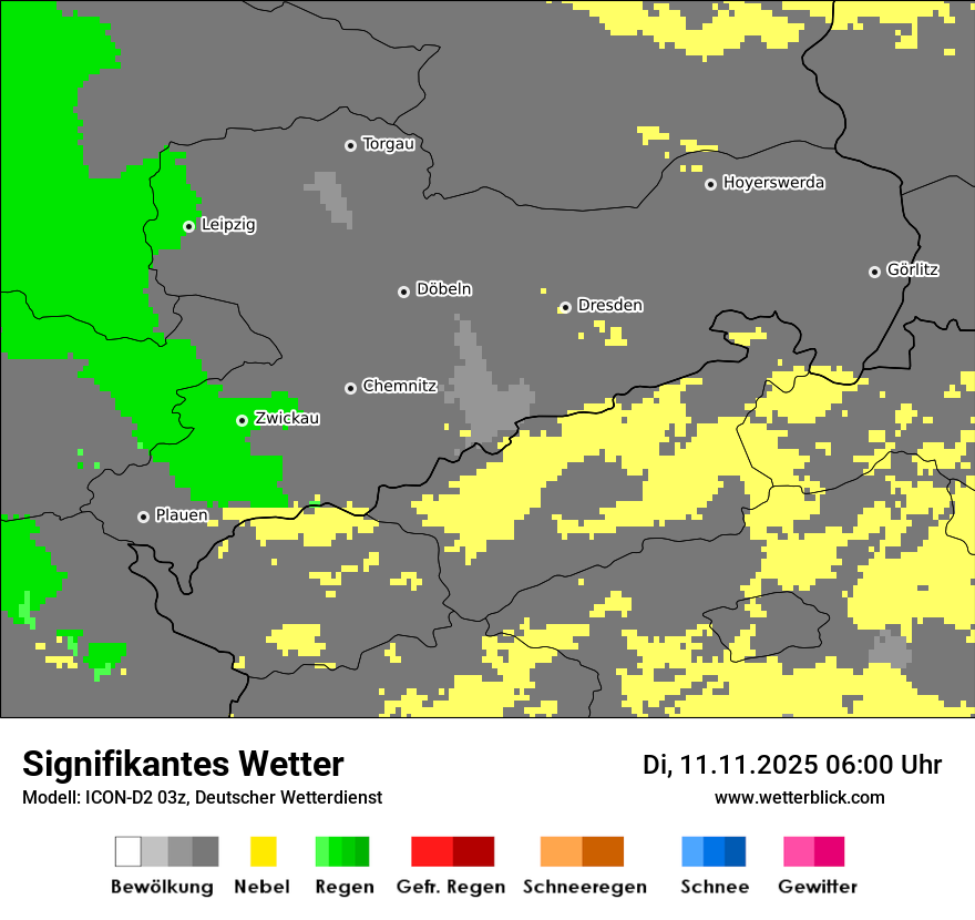 Modellkarten Signifikantes Wetter