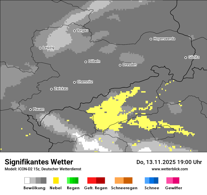 Modellkarten Signifikantes Wetter