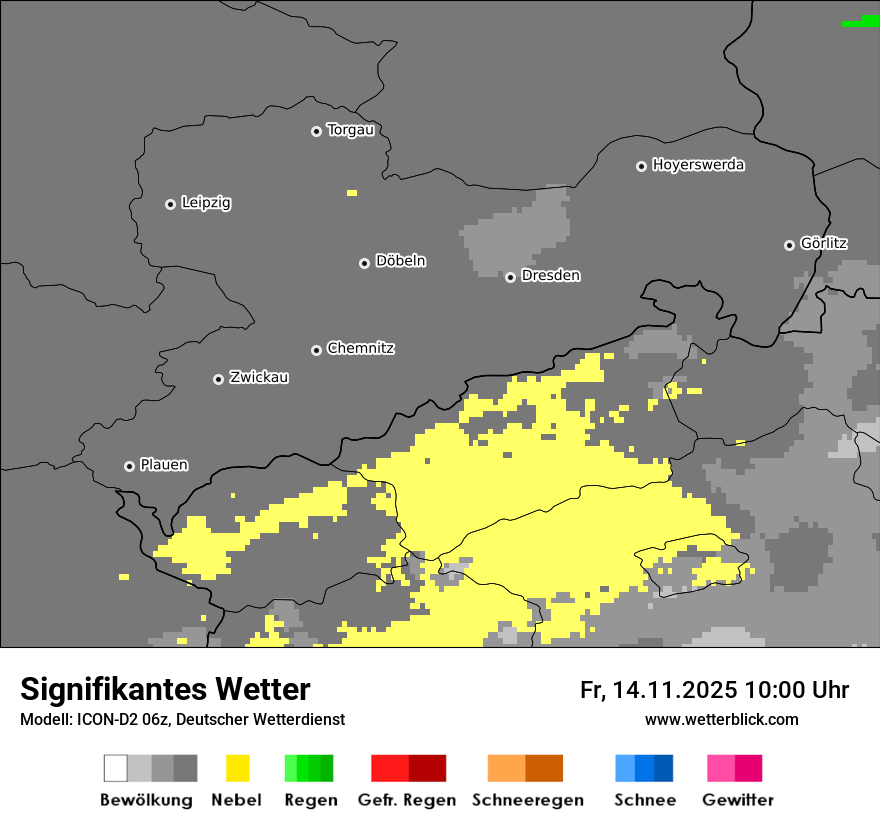 Modellkarten Signifikantes Wetter