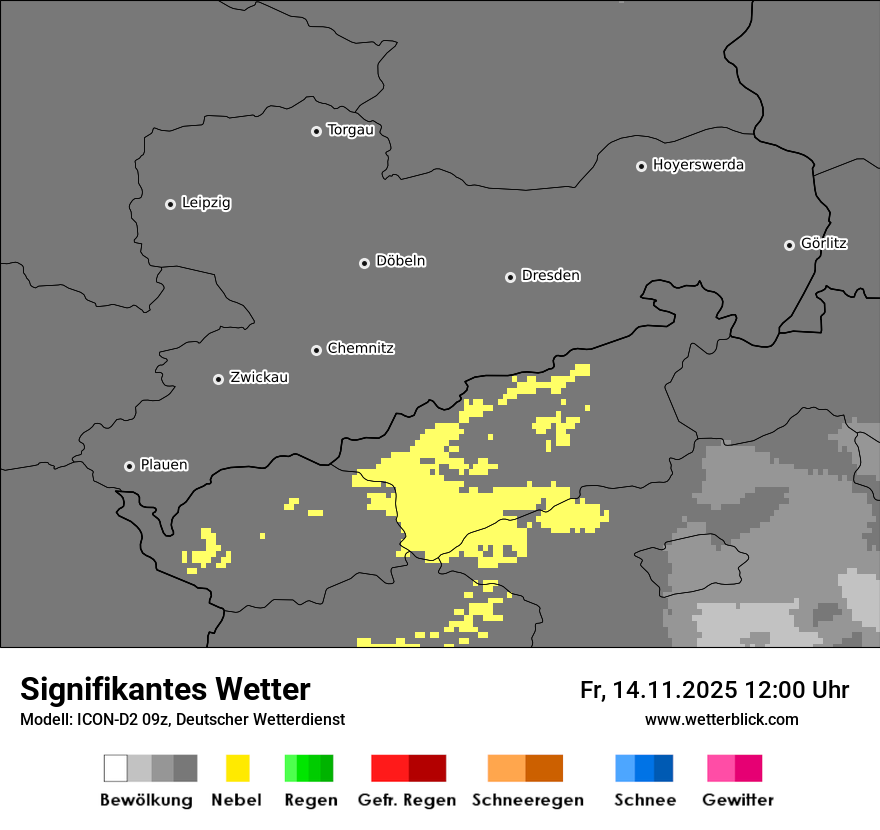 Modellkarten Signifikantes Wetter