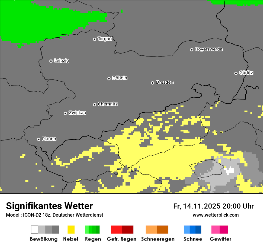 Modellkarten Signifikantes Wetter