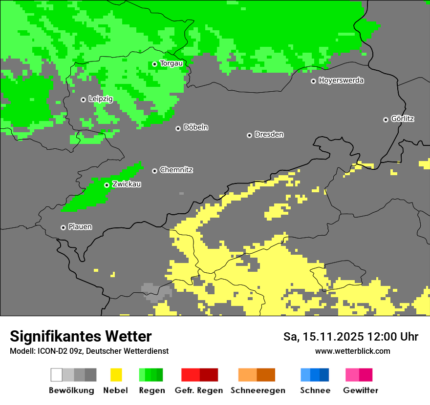 Modellkarten Signifikantes Wetter