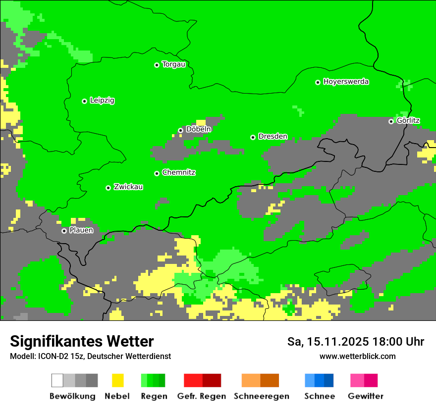 Modellkarten Signifikantes Wetter