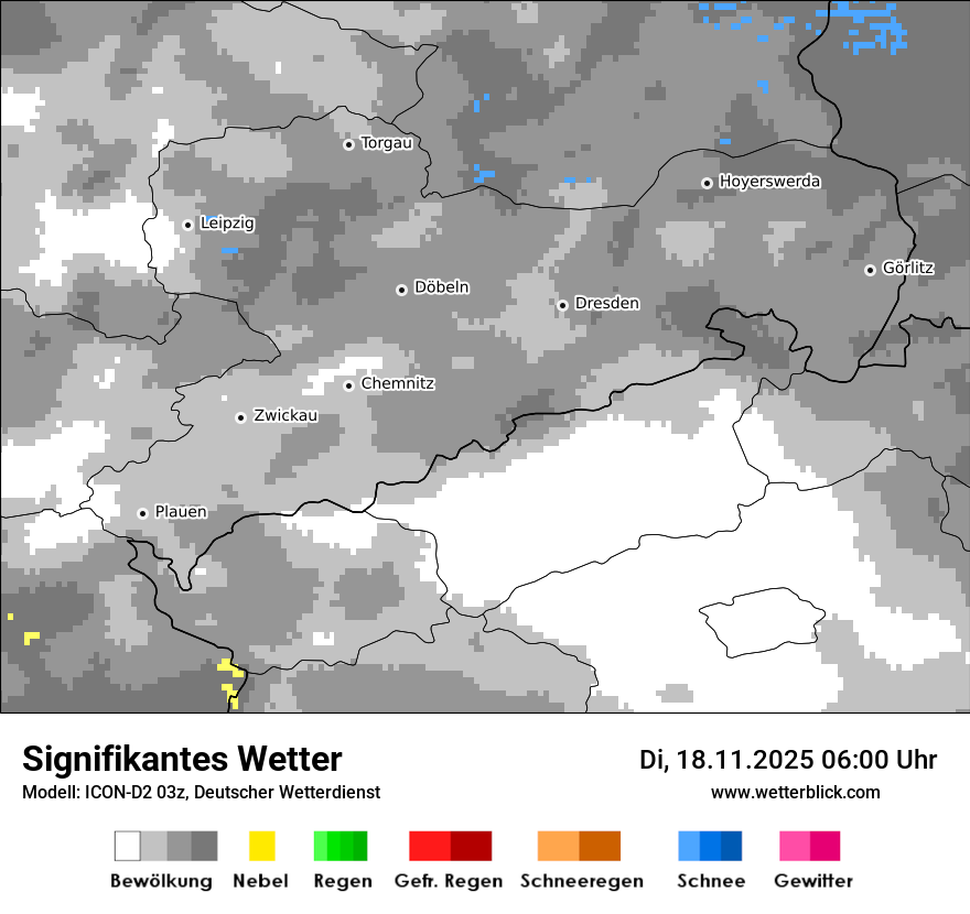Modellkarten Signifikantes Wetter