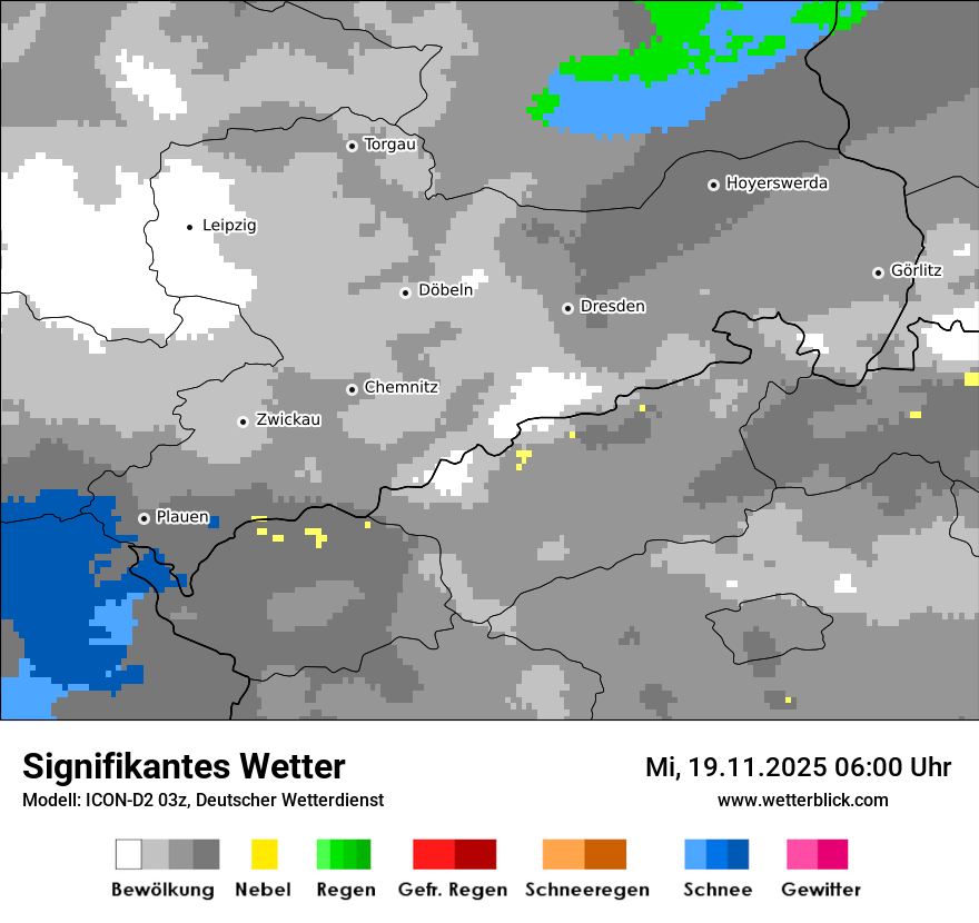 Modellkarten Signifikantes Wetter