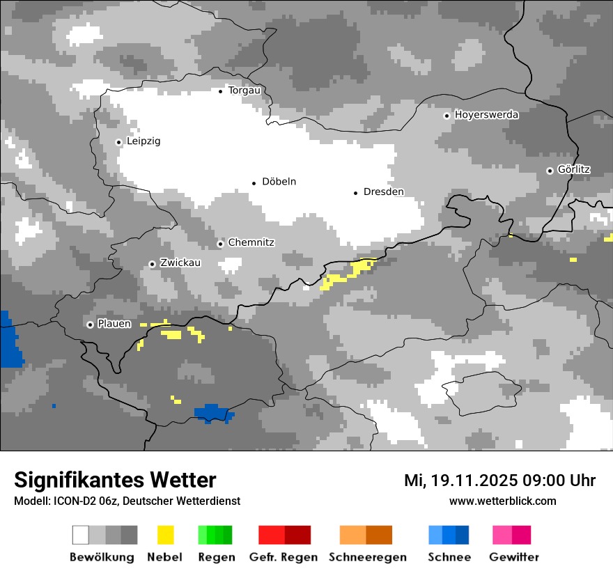 Modellkarten Signifikantes Wetter