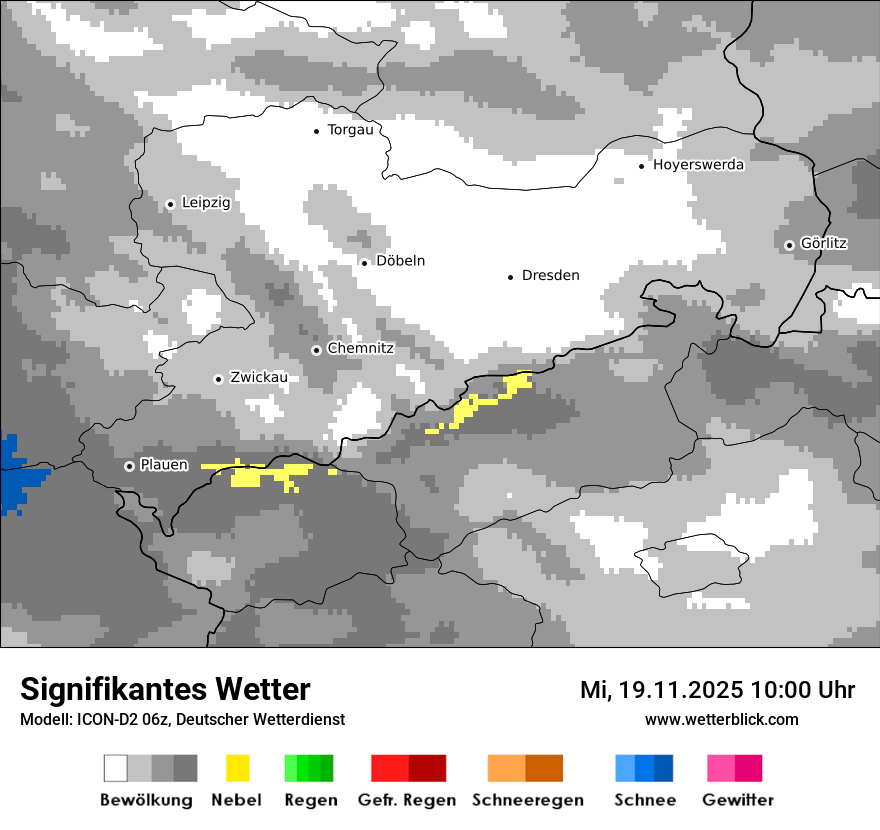 Modellkarten Signifikantes Wetter