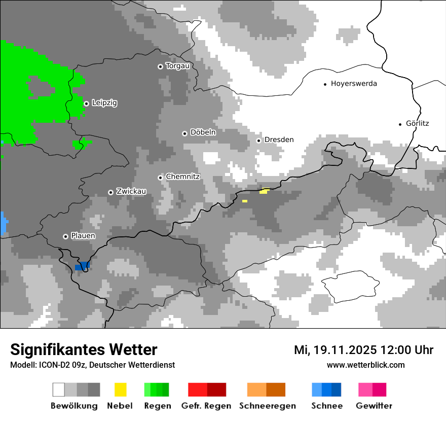 Modellkarten Signifikantes Wetter