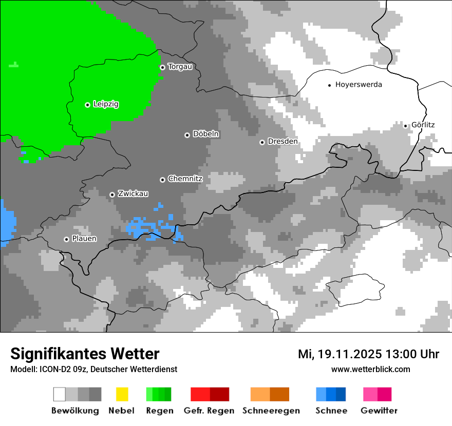 Modellkarten Signifikantes Wetter