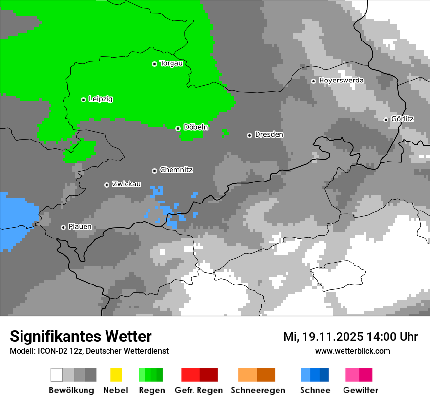 Modellkarten Signifikantes Wetter