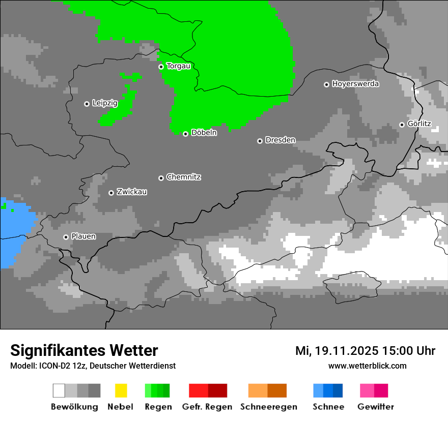 Modellkarten Signifikantes Wetter