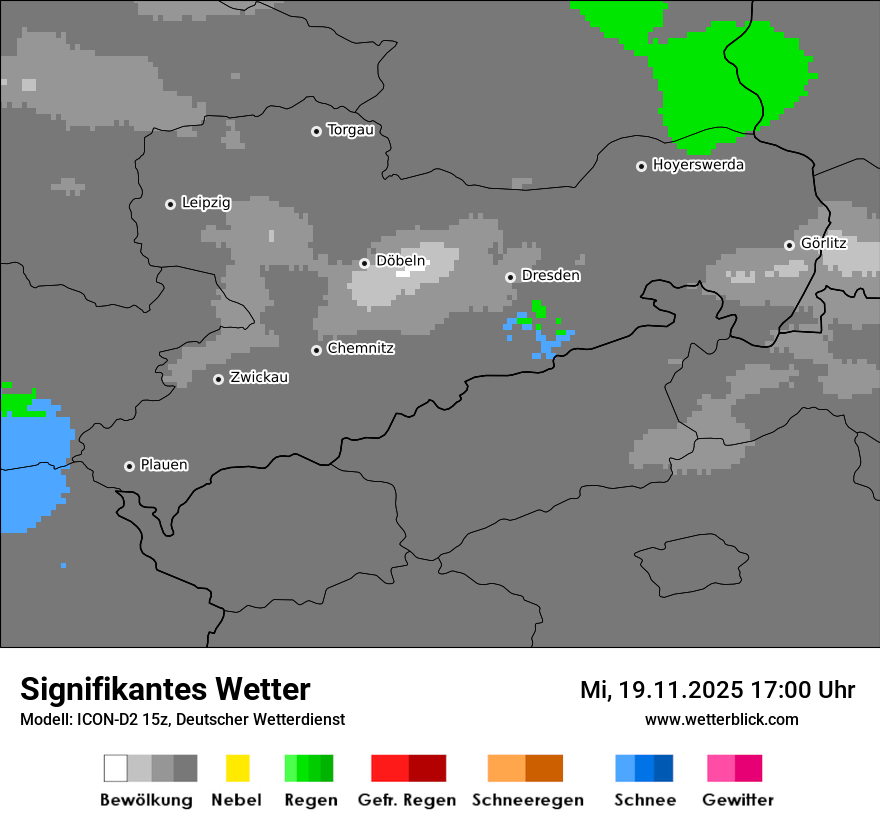 Modellkarten Signifikantes Wetter