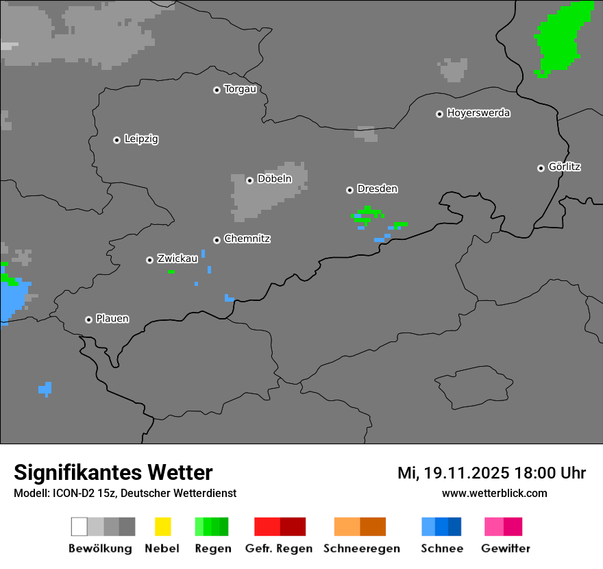 Modellkarten Signifikantes Wetter