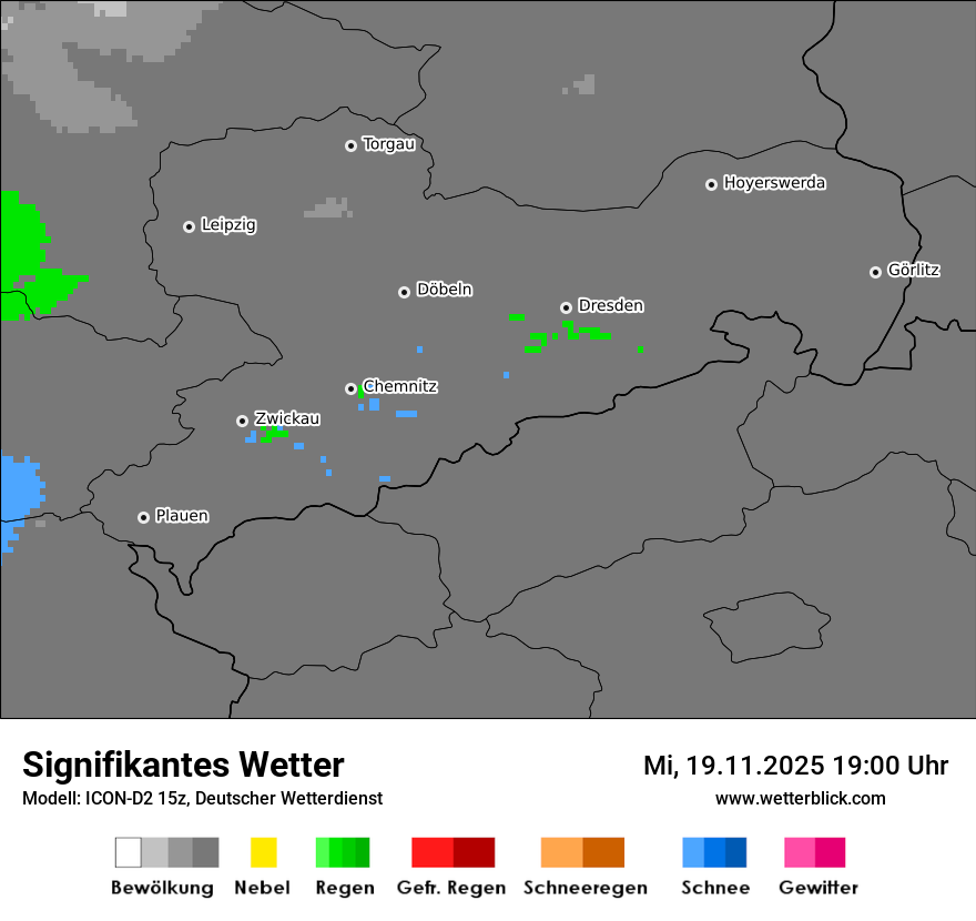 Modellkarten Signifikantes Wetter