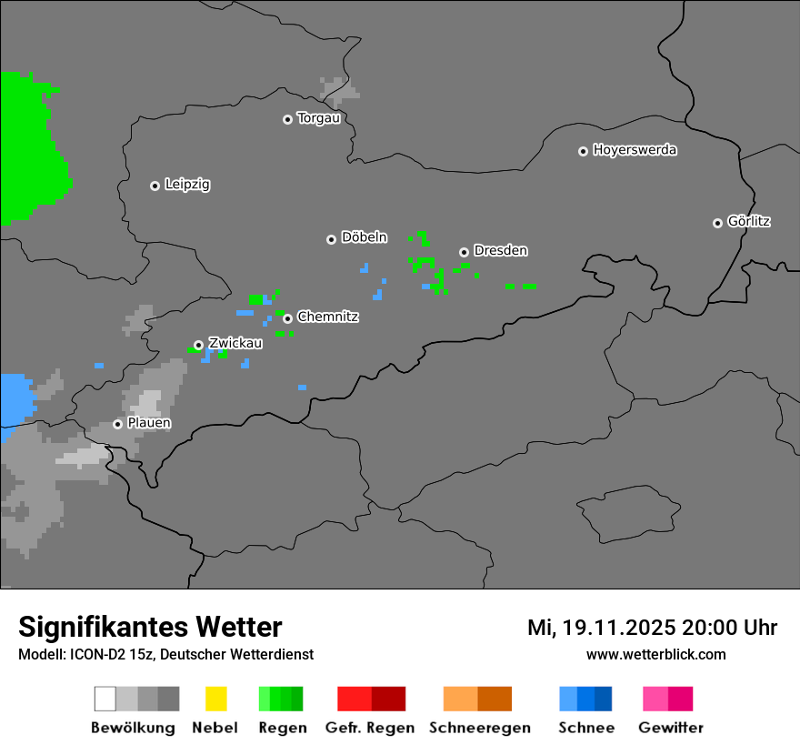Modellkarten Signifikantes Wetter