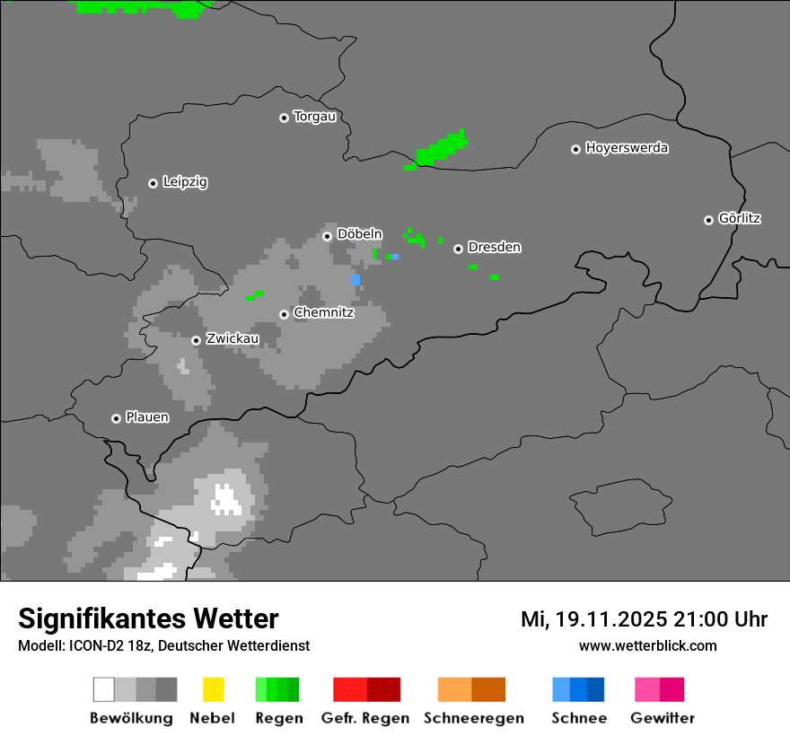 Modellkarten Signifikantes Wetter