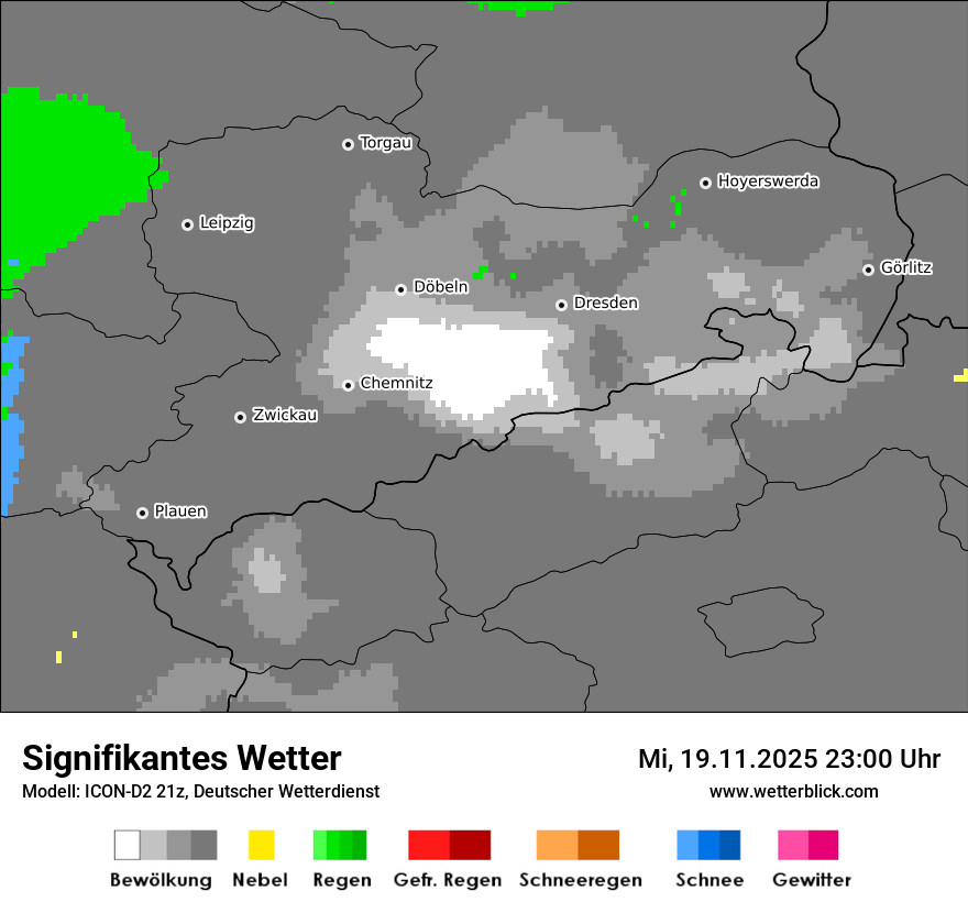 Modellkarten Signifikantes Wetter
