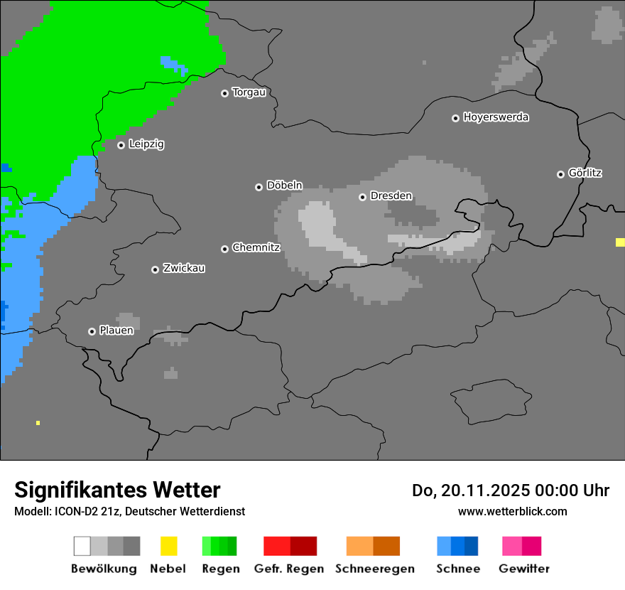 Modellkarten Signifikantes Wetter