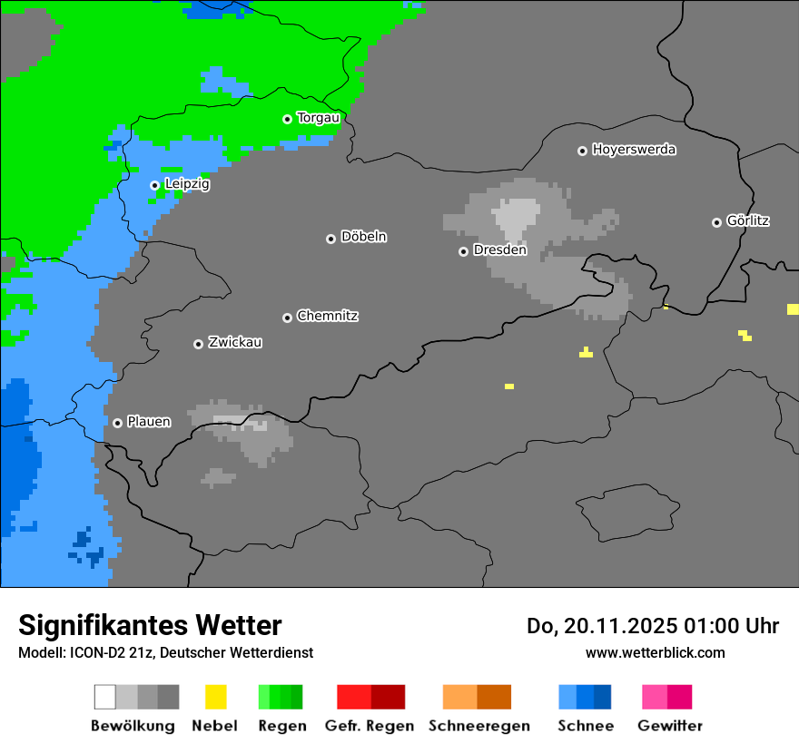 Modellkarten Signifikantes Wetter