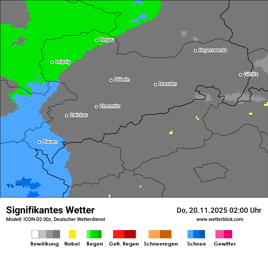 Modellkarten Signifikantes Wetter