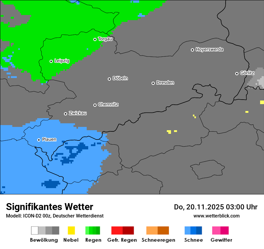Modellkarten Signifikantes Wetter