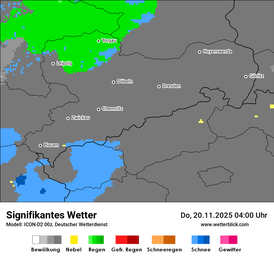 Modellkarten Signifikantes Wetter
