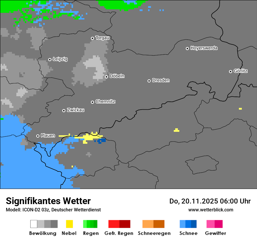 Modellkarten Signifikantes Wetter