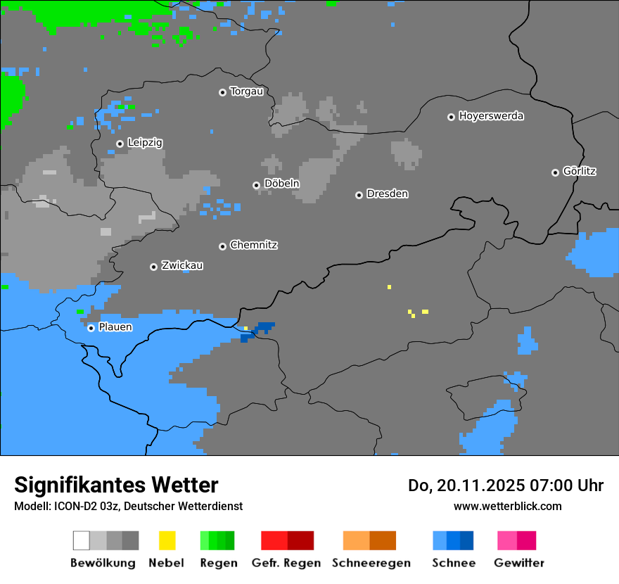 Modellkarten Signifikantes Wetter