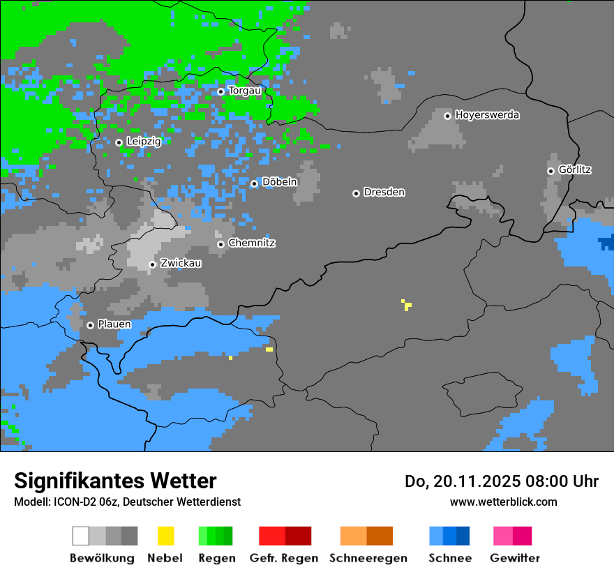 Modellkarten Signifikantes Wetter