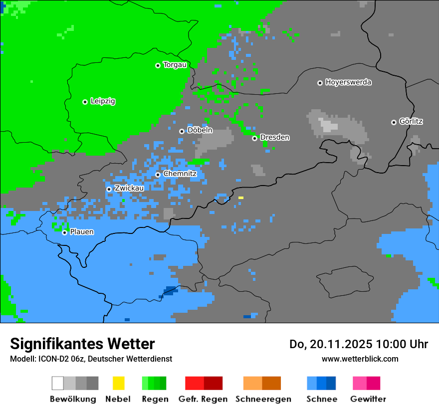 Modellkarten Signifikantes Wetter