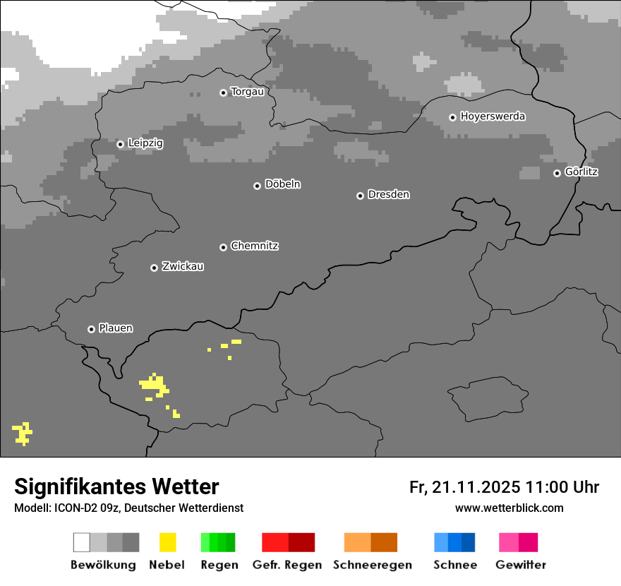 Modellkarten Signifikantes Wetter