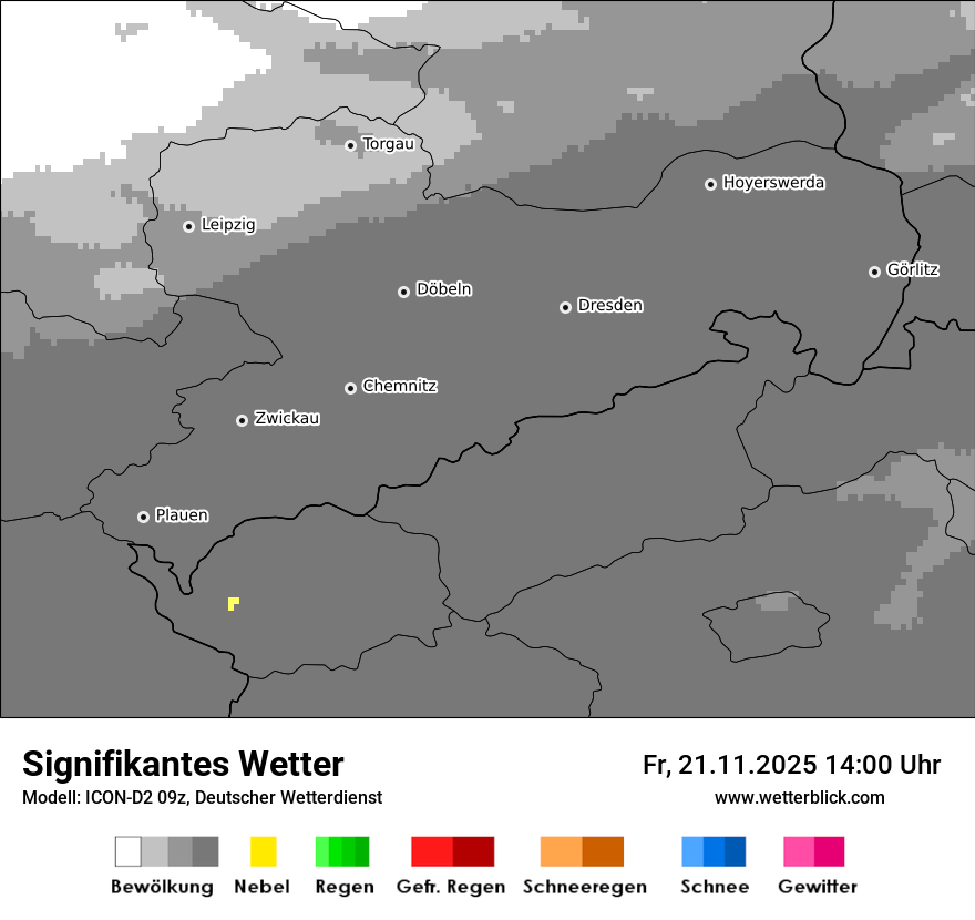Modellkarten Signifikantes Wetter