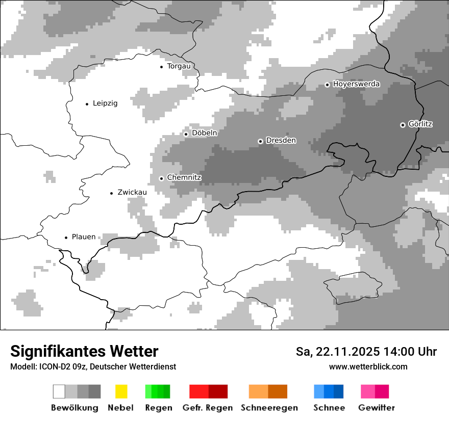 Modellkarten Signifikantes Wetter