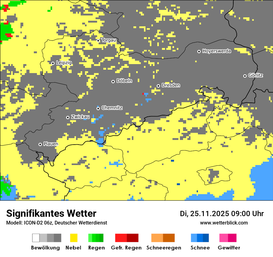 Modellkarten Signifikantes Wetter