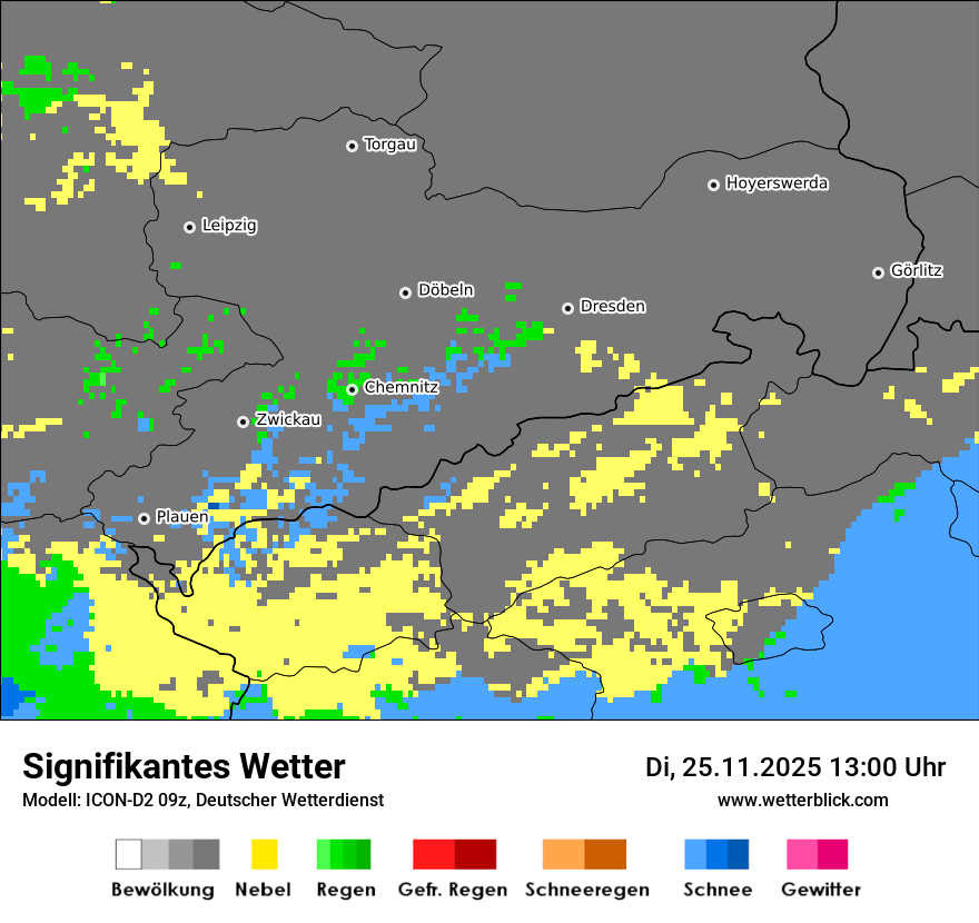 Modellkarten Signifikantes Wetter