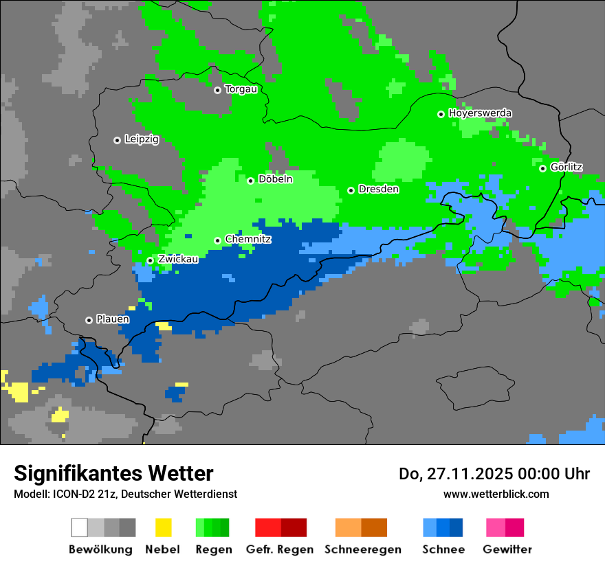 Modellkarten Signifikantes Wetter