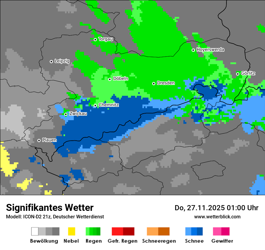Modellkarten Signifikantes Wetter