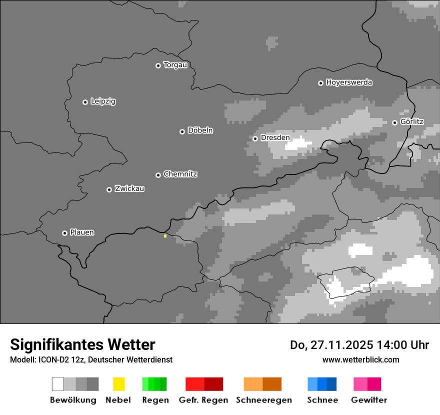Modellkarten Signifikantes Wetter