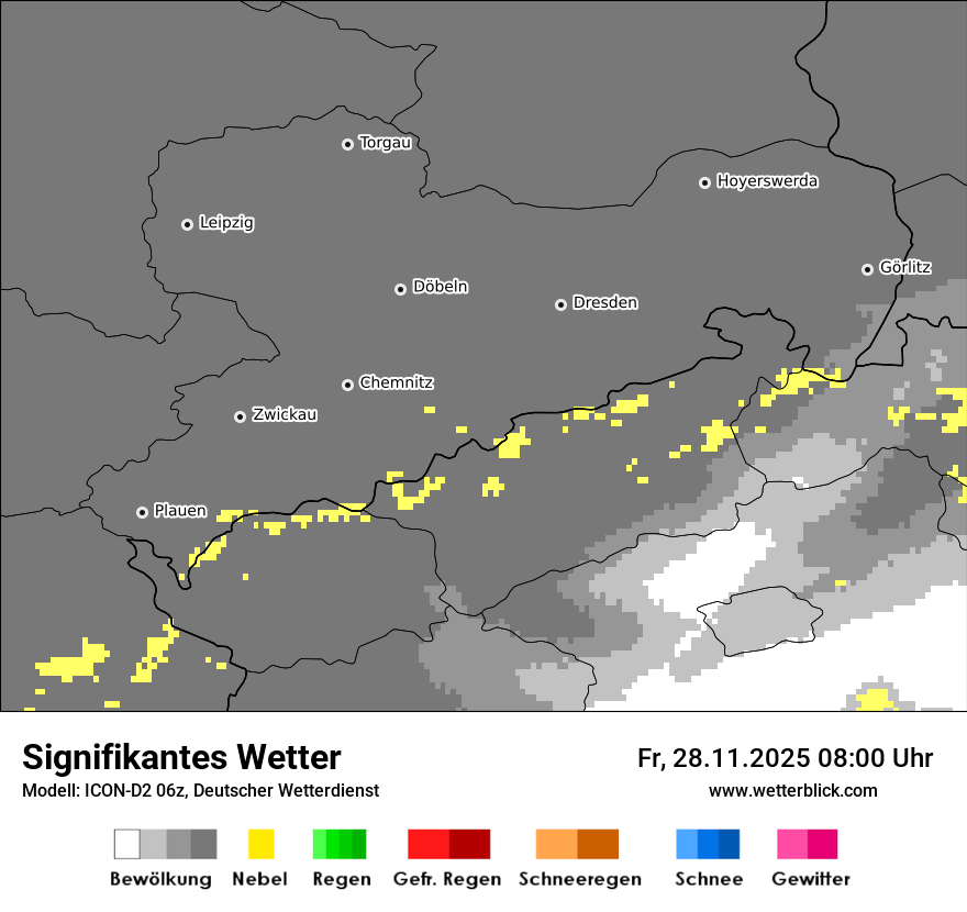 Modellkarten Signifikantes Wetter